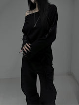 タトゥー シャーリング ロングスリーブ T (2color)