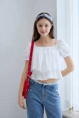 TIERED PUFF BLOUSE