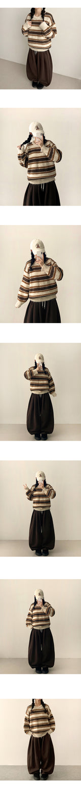 Kello 35 patch embroidered pin tuck wide pants