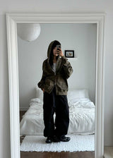 CAMO HOOD ZIP-UP
