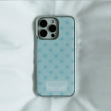 Dot tint babyblue silver case