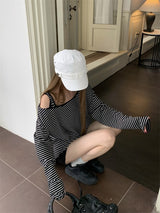 プラウドストライプ ルーズフィット Tシャツ