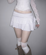 ash ruffle mini sk (3colors)