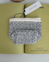 ジッパーポーチ - Summer tweed (black)