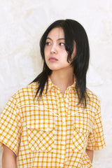 ALARM ラインウェスタンシャツ (YELLOW)