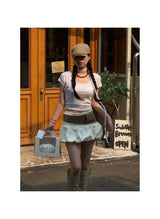 Stud newsboy flat cap