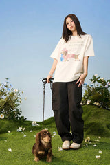 ラインドッグルーズフィットTシャツ