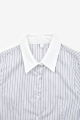 Caelum collar striped shirt