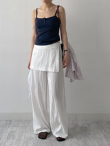 Euro Wrap Nylon Wide Pants