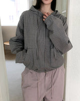 Moa Two Way Check Hood Zip-Up