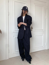 PAPERMOON PIN STRIPE PLEATE TROUSER