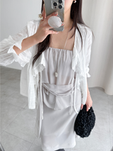 chiffon bandnig tube top (3color)