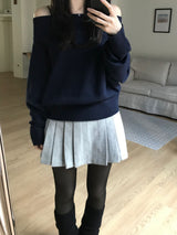クロエウールプリーツスカート (3 colors)