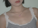 gleaming tiny star necklace [pink]