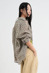 Mar over check shirt