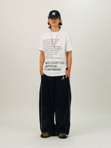 VO レタリング プリンティング ハーフスリーブ Tシャツ