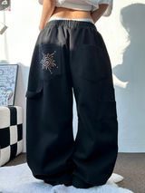サニーサイドアップ☀カーペンターツーピンタックパラシュートバルーンスウェットパンツ 🖤🤍🩶3カラー