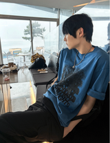Blurry Lettering Short Sleeve Tee