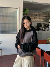 Huvit ピンタックコットンデニムワイドパンツ