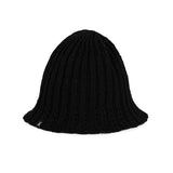 VA Label Knit Tulip Hat / Black