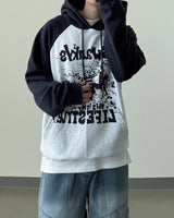 Swing Raglan Oversized Hoodie