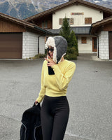 Shaming round knit/ 4colors