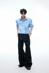 Structured Tie Detail Shirt