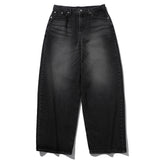 FADE WASHED DENIM BALLOONPANTS