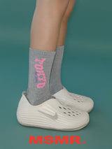 City Logo Crew Socks Grey