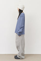 メイフェージングボーダー長袖Tシャツ