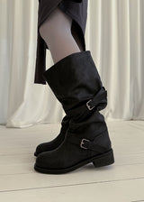 LOOSE BELT MIDDLE BOOTS