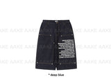 LETTERING DOUBLE-KNEE BERMUDA
