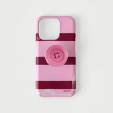 stripe phone case (pink)