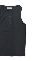 LMN レビ4ボタンノースリーブノースリーブ (3 colors)