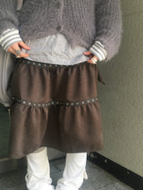 ルーズフィットソフトファーカーディガン