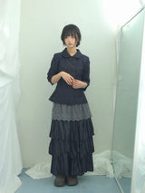 Semi-A-Line Double Button Jacket