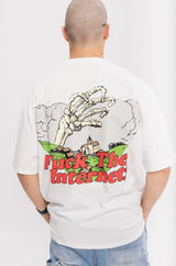 バッドオーメンズスケルトンパフプリントTシャツ