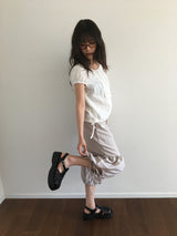 Shirring harem pants 