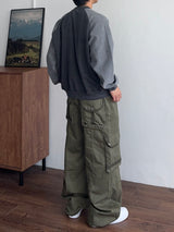 Track Utility Cargo Pants (3color) (No.999)