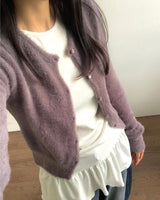 オレアンゴラファーンクロップカーディガン 2C