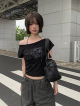 ドロシーレタリングワンオフショートスリーブTシャツ