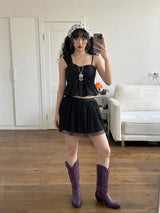 CROSS-WRAP PEPLUM BUSTIER TOP (3COLORS!)