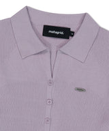 BUTTON-UP COLLAR KNIT