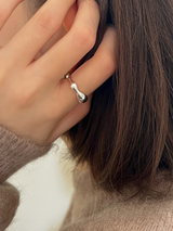 Bumpy ring (silver) *1PCS
