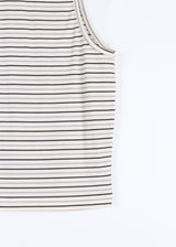 STRIPE HALTER SLEEVELESS