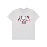 24FW オールドスクールクラックプリンティングショートスリーブTシャツライトグレー