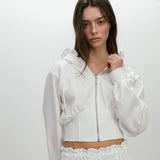 BAKE HOODIE ZIP-UP / WHITE