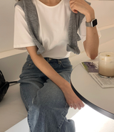 [Lè made/10,000 Sold] レ メイド スタンド ユーネック ショートスリーブ ティーシャツ/ 4カラー