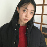 ラコン ルーズフィット アンゴラ ラウンドニットウェア