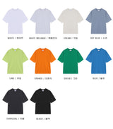 LMN First USA スフィマコットン オーバーサイズフィット スリット半袖Tシャツ (10色)